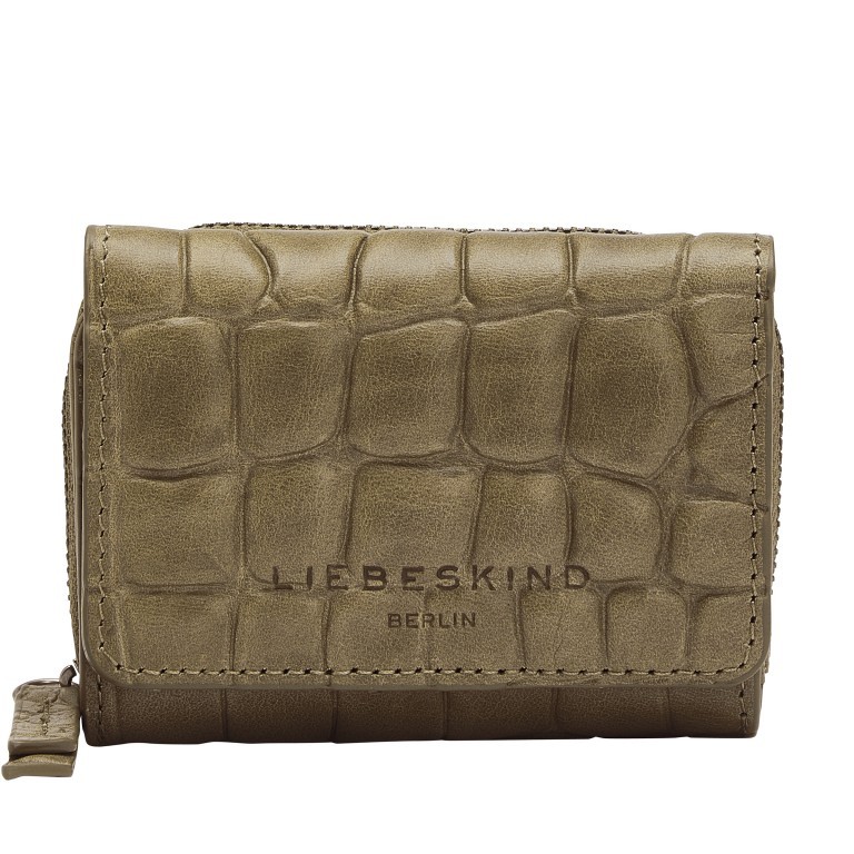 Geldbörse Pablita Wallet Kroko Oakmoss, Farbe: taupe/khaki, Marke: Liebeskind Berlin, EAN: 4064657321709, Abmessungen in cm: 11x8.5x2.5, Bild 1 von 4