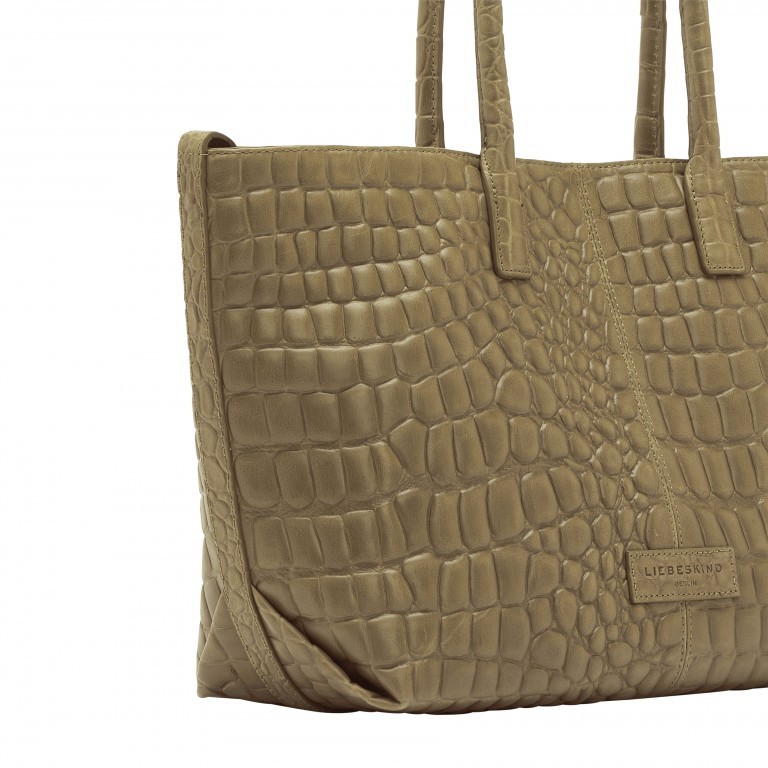 Shopper Chelsea Shopper M Kroko Oakmoss, Farbe: taupe/khaki, Marke: Liebeskind Berlin, EAN: 4064657321976, Abmessungen in cm: 36x29x15, Bild 7 von 7