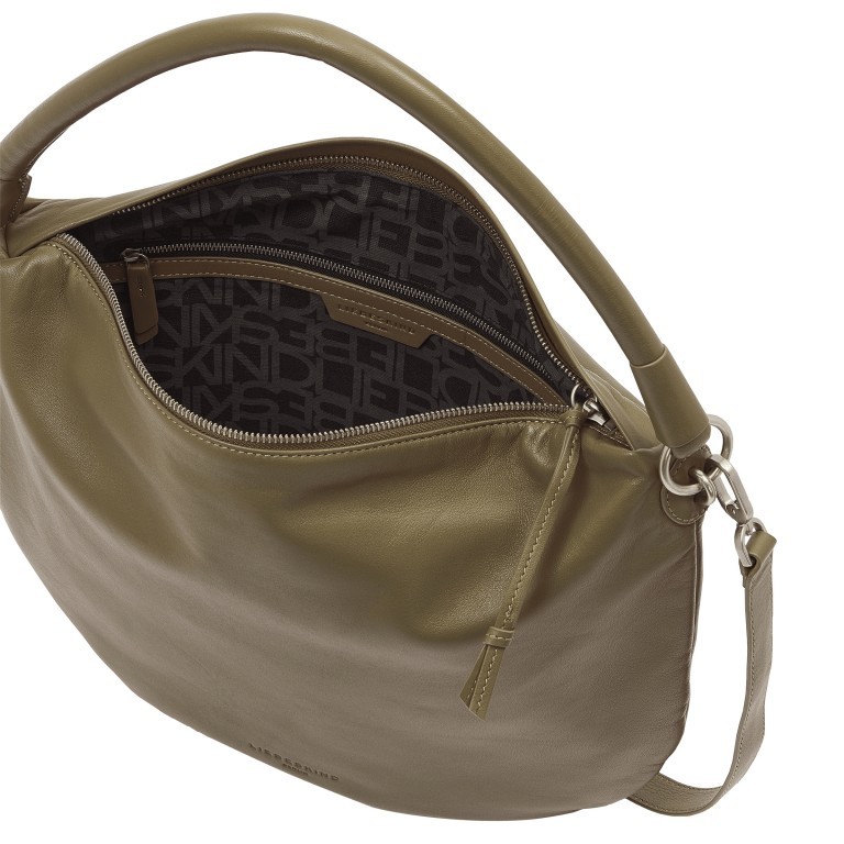 Beuteltasche Basic Lova Hobo Oakmoss, Farbe: taupe/khaki, Marke: Liebeskind Berlin, EAN: 4064657321228, Abmessungen in cm: 36x34x2, Bild 4 von 5