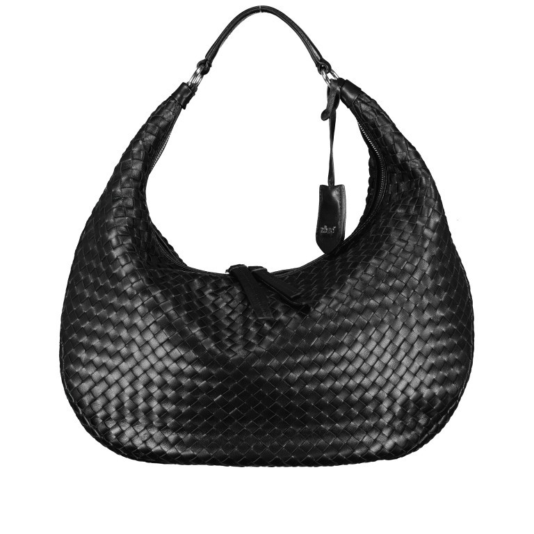 Beuteltasche Nana Black Nickel, Farbe: schwarz, Marke: Abro, EAN: 4067278397849, Abmessungen in cm: 39x44x4, Bild 1 von 6