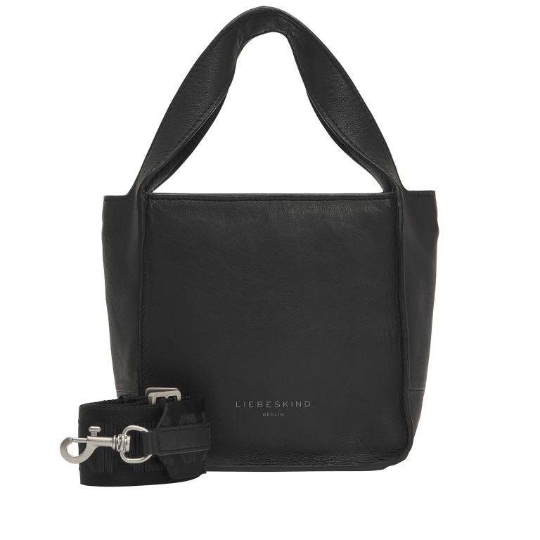 Handtasche Patsy Tote S mit abnehmbarem Schulterriemen Black, Farbe: schwarz, Marke: Liebeskind Berlin, EAN: 4064657323628, Abmessungen in cm: 19x19x12, Bild 1 von 4