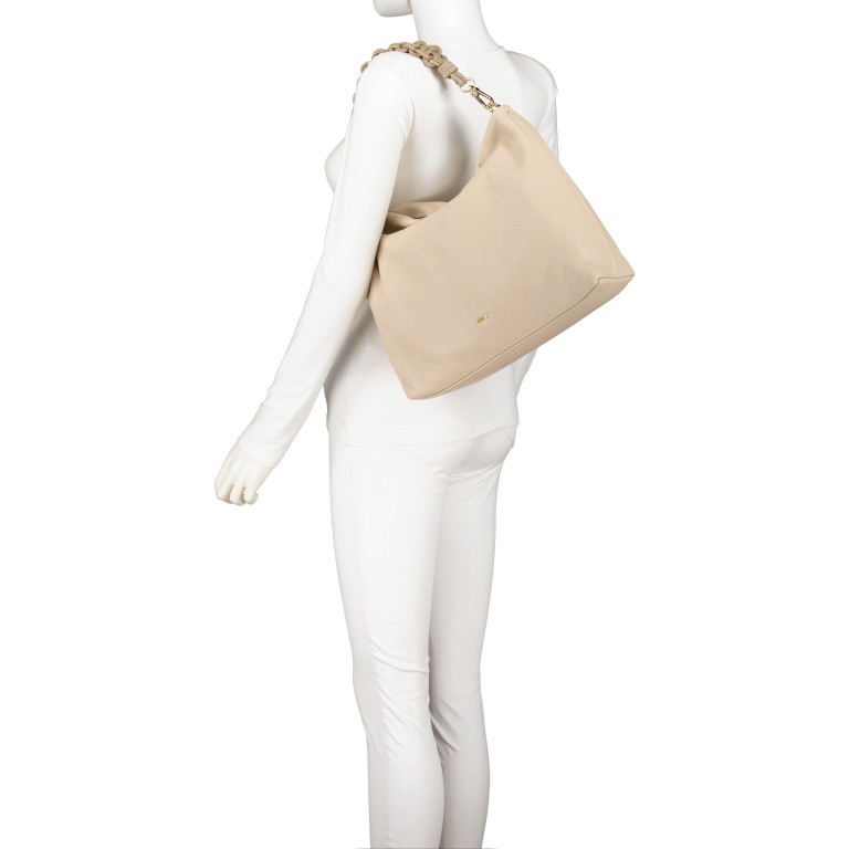 Beuteltasche Dalia Kaia Natural, Farbe: beige, Marke: Abro, EAN: 4061724832656, Abmessungen in cm: 33x28x14, Bild 4 von 7