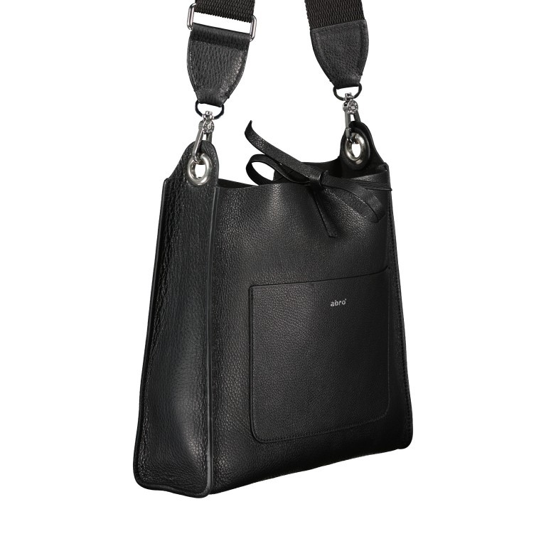 Beuteltasche Dalia Raquel S Black Nickel, Farbe: schwarz, Marke: Abro, EAN: 4061724845588, Abmessungen in cm: 26x26x9, Bild 2 von 10