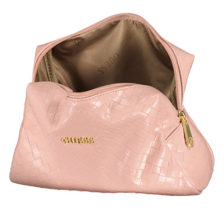 Kulturbeutel Emelyn Rosé, Farbe: rosa/pink, Marke: Guess, EAN: 7618483989557, Abmessungen in cm: 24x16x9, Bild 4 von 4