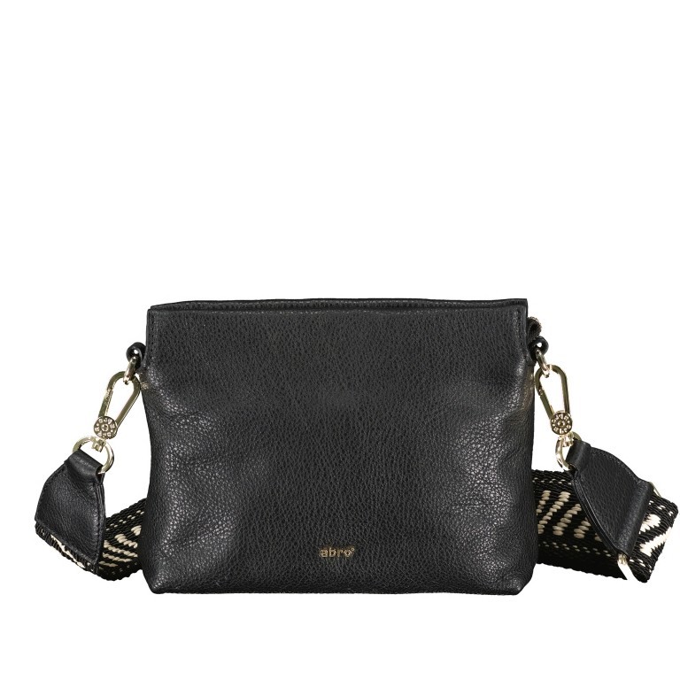 Umhängetasche Dalia Cita Small Black Gold, Farbe: schwarz, Marke: Abro, EAN: 4061724867887, Abmessungen in cm: 20x17x7, Bild 1 von 6