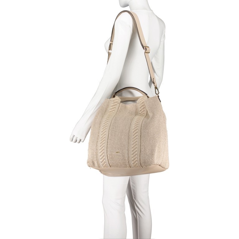 Handtasche Raffia Kaia Small Sahara, Farbe: beige, Marke: Abro, EAN: 4061724833684, Abmessungen in cm: 35x27x18, Bild 5 von 7