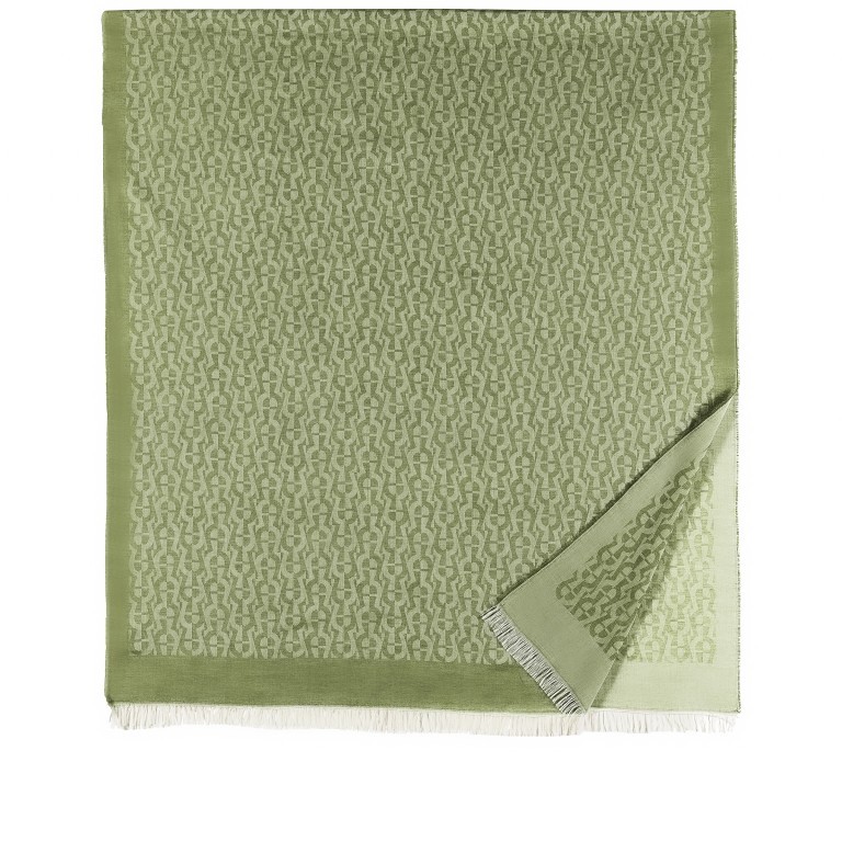 Schal Casual 242-591 Pesto Green, Farbe: grün/oliv, Marke: AIGNER, EAN: 4055539411595, Abmessungen in cm: 160x180x0.1, Bild 2 von 6