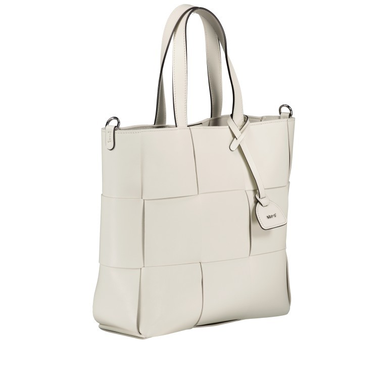 Handtasche Chessboard Small Ivory, Farbe: weiß, Marke: Abro, EAN: 4061724851541, Abmessungen in cm: 35x30x11, Bild 2 von 11
