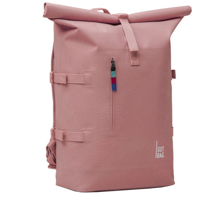 Rucksack Rolltop Rose Pearl, Farbe: rosa/pink, Marke: Got Bag, EAN: 4260483880810, Abmessungen in cm: 33x43x16, Bild 2 von 11