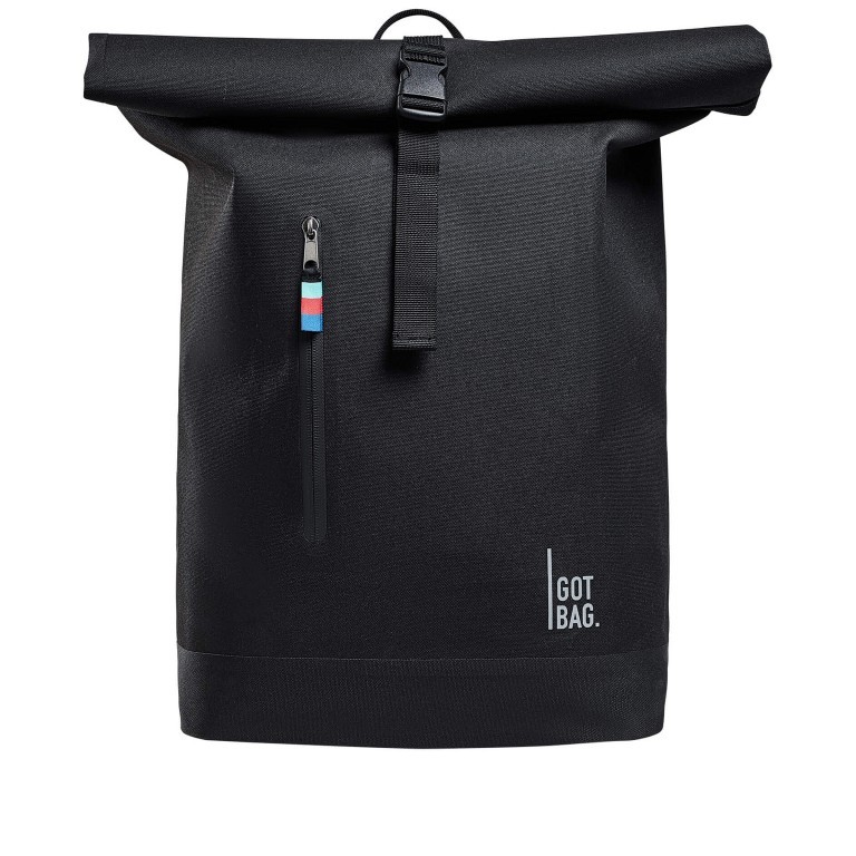 Rucksack Rolltop Lite Black, Farbe: schwarz, Marke: Got Bag, EAN: 4260483884221, Abmessungen in cm: 30x42x15, Bild 1 von 7