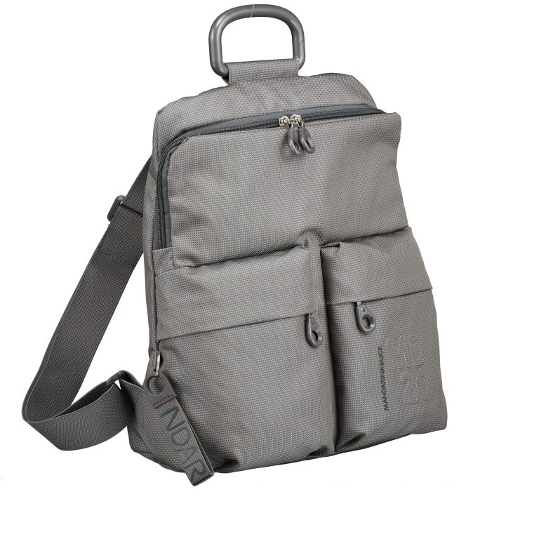 Rucksack MD20 QMTZ4 Iron Gate, Farbe: grau, Marke: Mandarina Duck, EAN: 8032803762931, Abmessungen in cm: 28x34x11, Bild 2 von 7