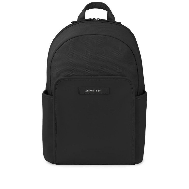 Rucksack Aalborg mit Laptopfach 14 Zoll All Black, Farbe: schwarz, Marke: Kapten & Son, EAN: 4251145208462, Abmessungen in cm: 29x42x12, Bild 1 von 10