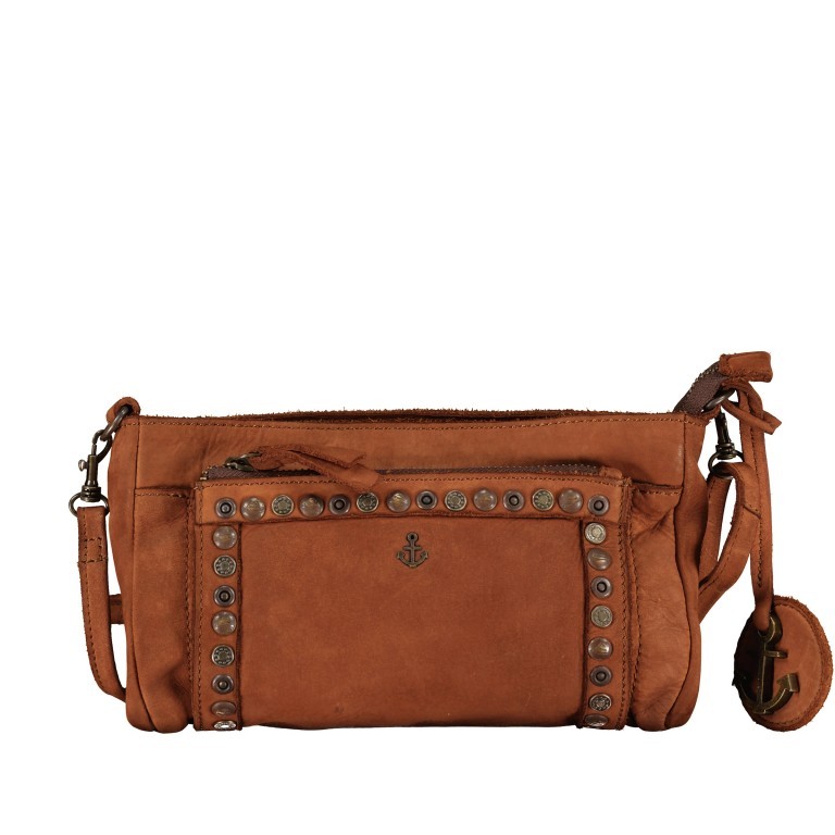 Umhängetasche / Gürteltasche New-Lines Valeska NL.11111 Charming Cognac, Farbe: cognac, Marke: Harbour 2nd, EAN: 4046478057340, Abmessungen in cm: 21x15.5x3, Bild 1 von 6