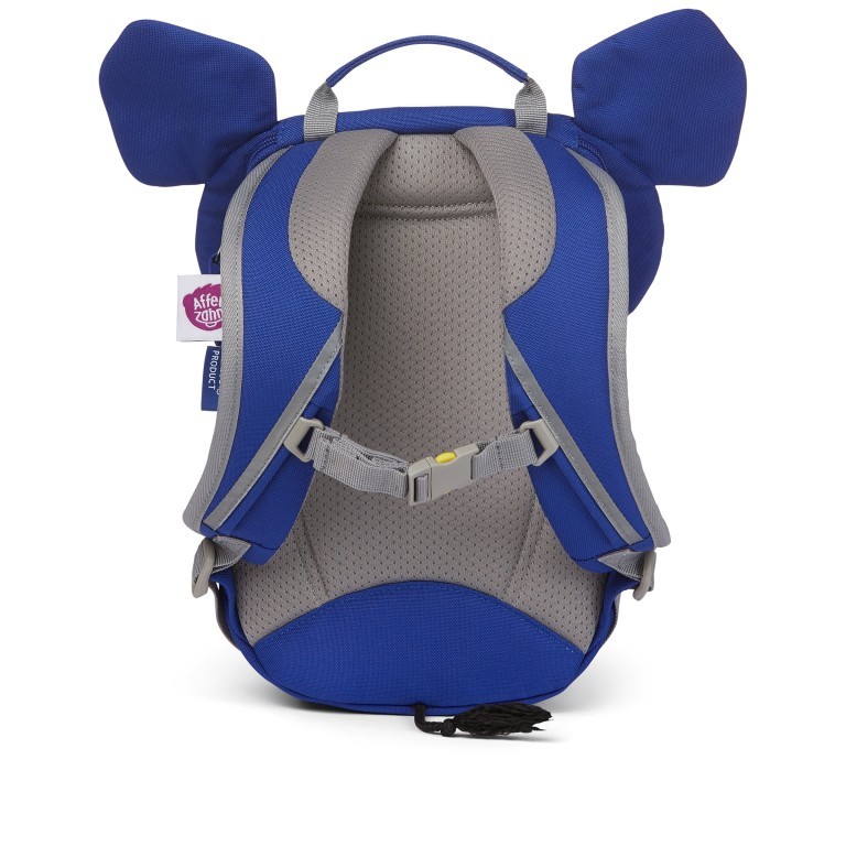 Rucksack Kleiner Freund für Kinder Die Maus Elefant, Farbe: blau/petrol, Marke: Affenzahn, EAN: 4057081048779, Abmessungen in cm: 17x25x11, Bild 4 von 7