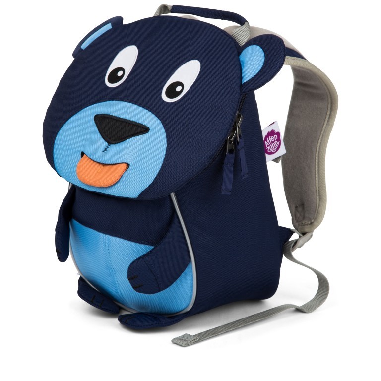 Rucksack Kleiner Freund für Kinder Bär, Farbe: blau/petrol, Marke: Affenzahn, EAN: 4057081018178, Abmessungen in cm: 17x25x11, Bild 2 von 5