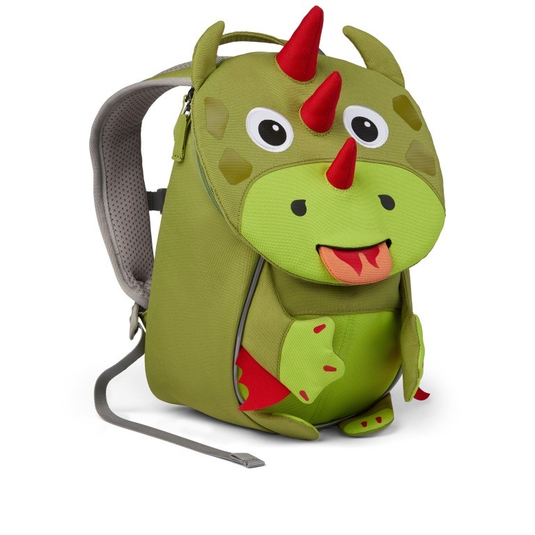 Rucksack Kleiner Freund für Kinder Drache, Farbe: grün/oliv, Marke: Affenzahn, EAN: 4057081187065, Abmessungen in cm: 17x25x11, Bild 3 von 6