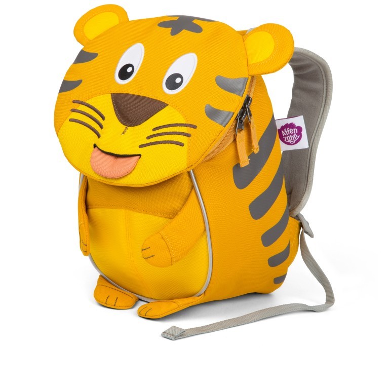 Rucksack Kleiner Freund für Kinder Tiger, Farbe: gelb, Marke: Affenzahn, EAN: 4057081018154, Abmessungen in cm: 17x25x11, Bild 2 von 5