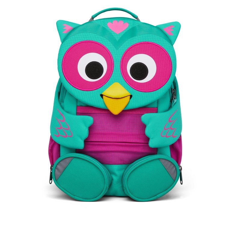 Rucksack Großer Freund für Kinder Eule, Farbe: grün/oliv, Marke: Affenzahn, EAN: 4057081048762, Abmessungen in cm: 20x31x12, Bild 1 von 6