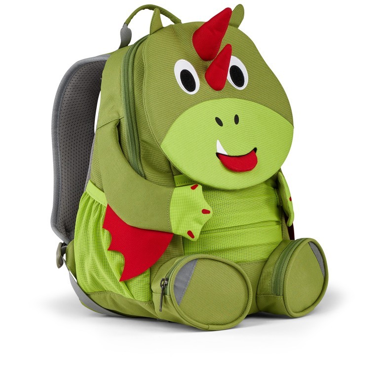 Rucksack Großer Freund für Kinder Drache, Farbe: grün/oliv, Marke: Affenzahn, EAN: 4057081187072, Abmessungen in cm: 20x31x12, Bild 3 von 7