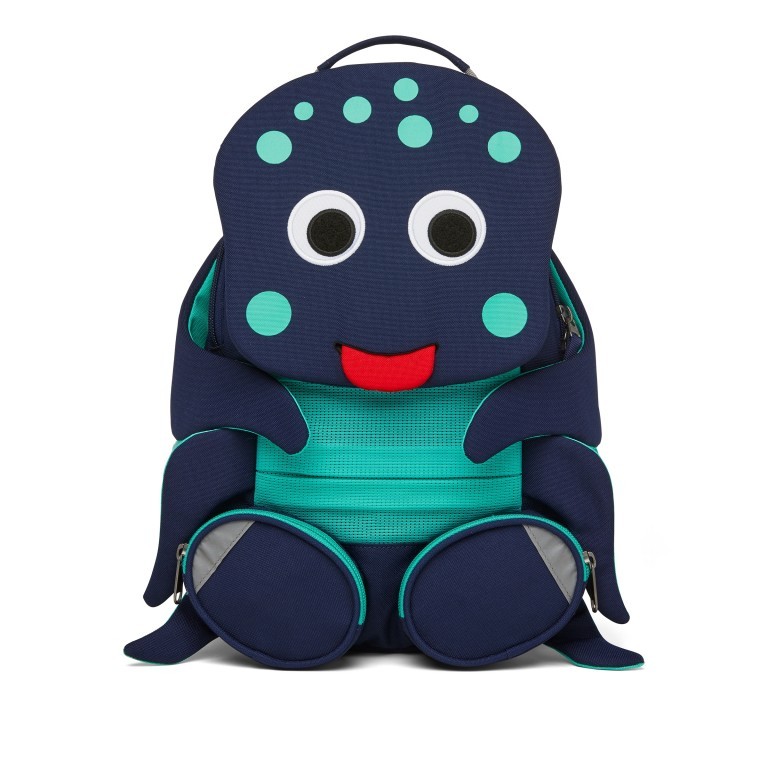 Rucksack Großer Freund für Kinder Oktopus, Farbe: blau/petrol, Marke: Affenzahn, EAN: 4057081136858, Abmessungen in cm: 20x31x12, Bild 1 von 7