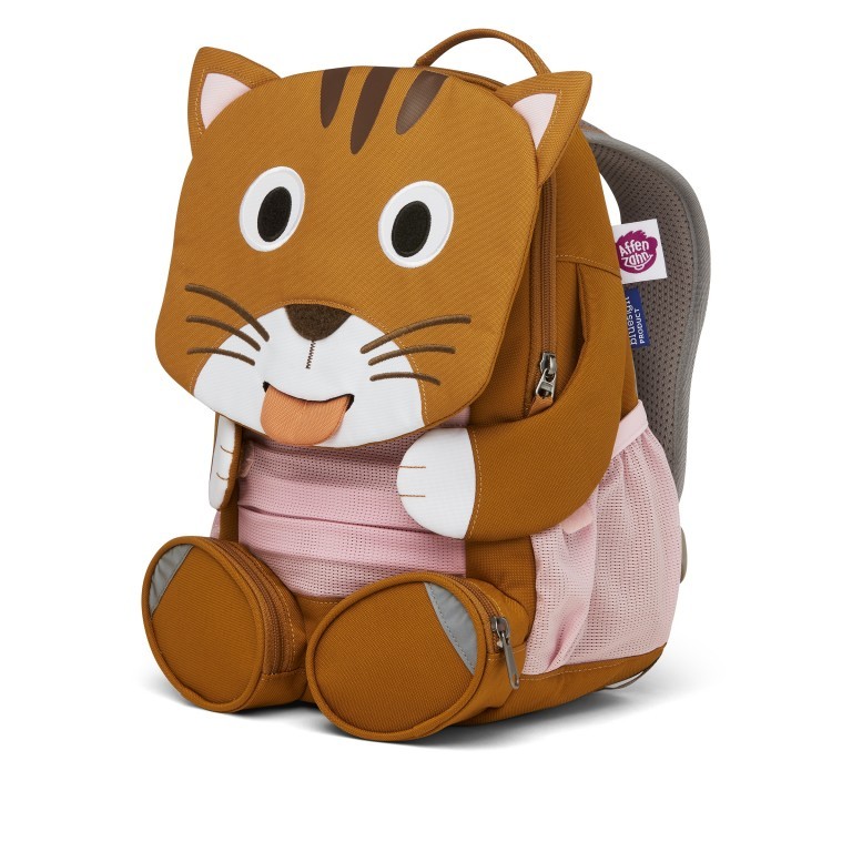 Rucksack Großer Freund für Kinder Katze, Farbe: braun, Marke: Affenzahn, EAN: 4057081136896, Abmessungen in cm: 20x31x12, Bild 2 von 7