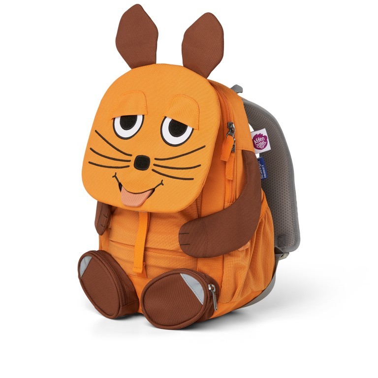 Rucksack Großer Freund für Kinder Die Maus, Farbe: orange, Marke: Affenzahn, EAN: 4057081106424, Abmessungen in cm: 20x31x12, Bild 2 von 5