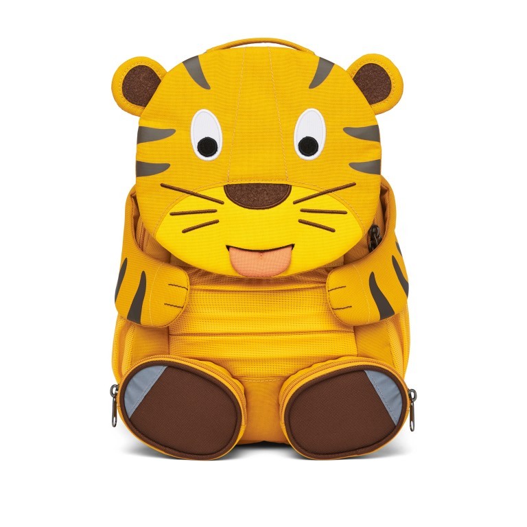 Rucksack Großer Freund für Kinder Tiger, Farbe: gelb, Marke: Affenzahn, EAN: 4057081048717, Abmessungen in cm: 20x31x12, Bild 1 von 5