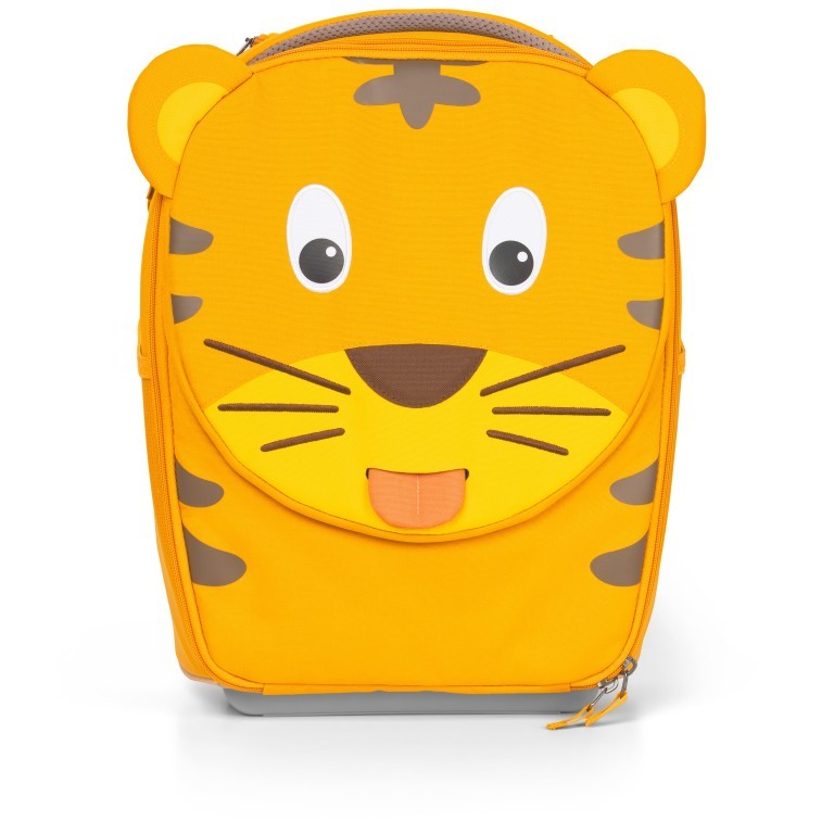 Koffer Kinderkoffer mit zwei Rollen Tiger, Farbe: gelb, Marke: Affenzahn, EAN: 4057081034789, Abmessungen in cm: 30x40x16.5, Bild 1 von 11