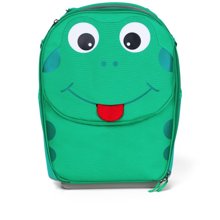Koffer Kinderkoffer mit zwei Rollen Frosch, Farbe: grün/oliv, Marke: Affenzahn, EAN: 4057081034802, Abmessungen in cm: 30x40x16.5, Bild 1 von 11