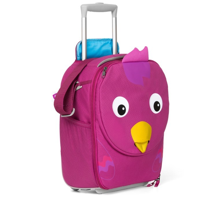 Koffer Kinderkoffer mit zwei Rollen Vogel, Farbe: rosa/pink, Marke: Affenzahn, EAN: 4057081034819, Abmessungen in cm: 30x40x16.5, Bild 8 von 11