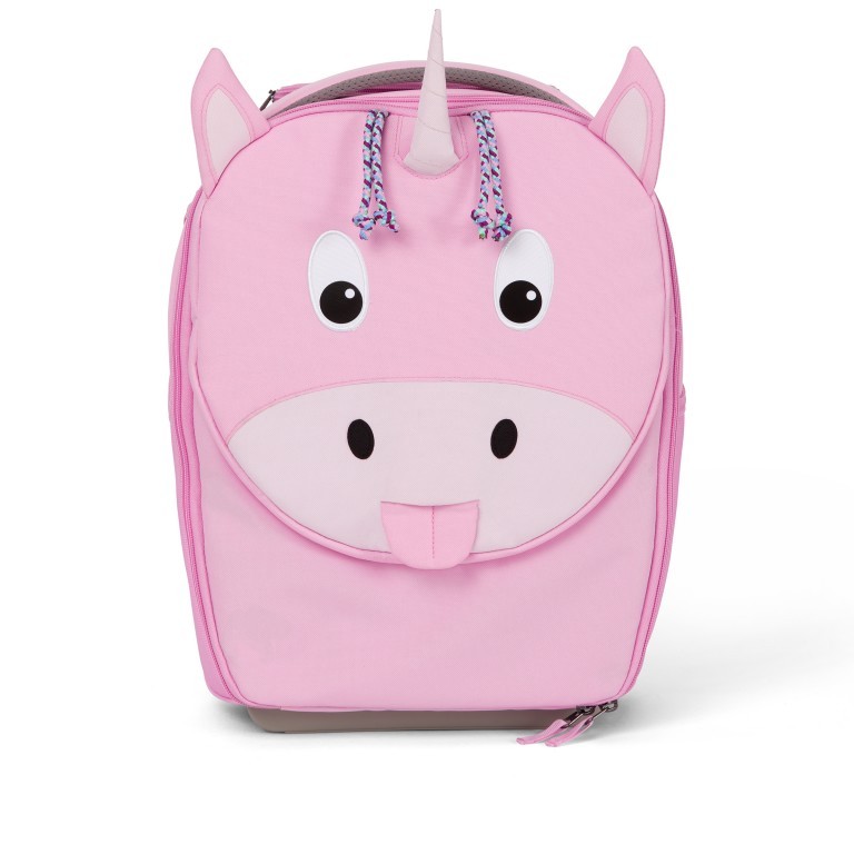 Koffer Kinderkoffer mit zwei Rollen Einhorn, Farbe: rosa/pink, Marke: Affenzahn, EAN: 4057081076826, Abmessungen in cm: 30x40x16.5, Bild 1 von 11