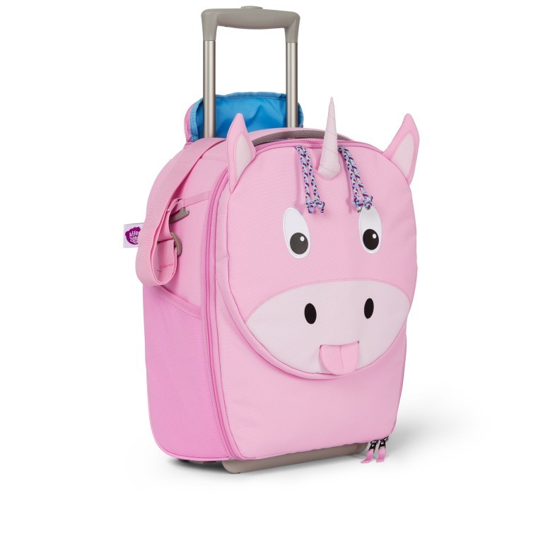 Koffer Kinderkoffer mit zwei Rollen Einhorn, Farbe: rosa/pink, Marke: Affenzahn, EAN: 4057081076826, Abmessungen in cm: 30x40x16.5, Bild 8 von 11