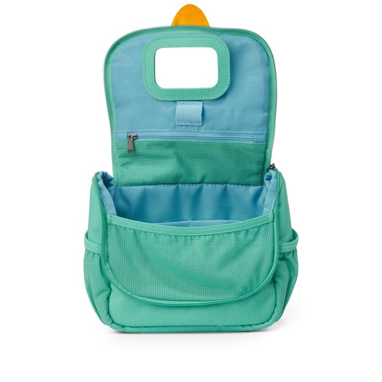 Kulturbeutel Kulturtasche für Kinder Eule, Farbe: grün/oliv, Marke: Affenzahn, EAN: 4057081045402, Abmessungen in cm: 17x20x7, Bild 4 von 6