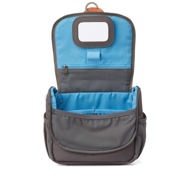 Kulturbeutel Kulturtasche für Kinder Hund, Farbe: grau, Marke: Affenzahn, EAN: 4057081039470, Abmessungen in cm: 17x20x7, Bild 4 von 6