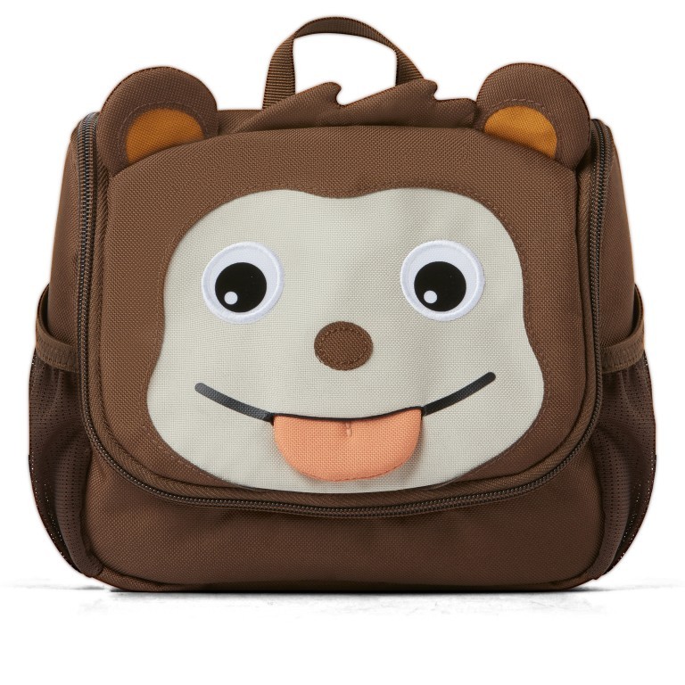 Kulturbeutel Kulturtasche für Kinder Affenzahn, Farbe: braun, Marke: Affenzahn, EAN: 4057081070633, Abmessungen in cm: 17x20x7, Bild 1 von 6