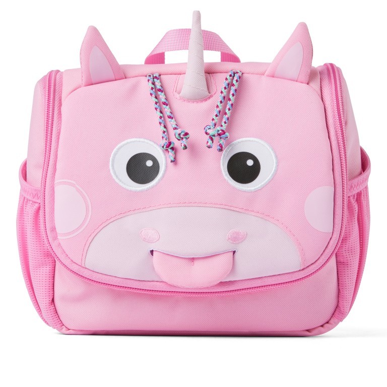 Kulturbeutel Kulturtasche für Kinder Einhorn, Farbe: rosa/pink, Marke: Affenzahn, EAN: 4057081076871, Abmessungen in cm: 17x20x7, Bild 1 von 6