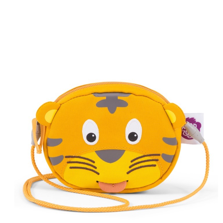 Geldbörse Kinderportemonnaie Tiger, Farbe: gelb, Marke: Affenzahn, EAN: 4057081211159, Abmessungen in cm: 12x10x3, Bild 1 von 4