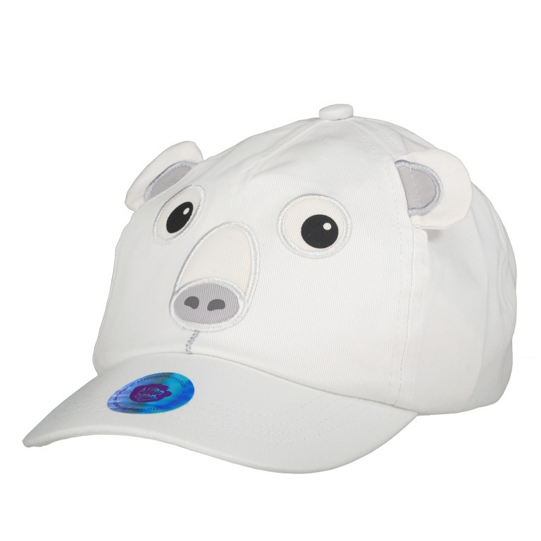 Kappe Cap für Kinder Größe M Polarbär, Farbe: weiß, Marke: Affenzahn, EAN: 4057081076901, Abmessungen in cm: 18x9.5x25.5, Bild 1 von 4