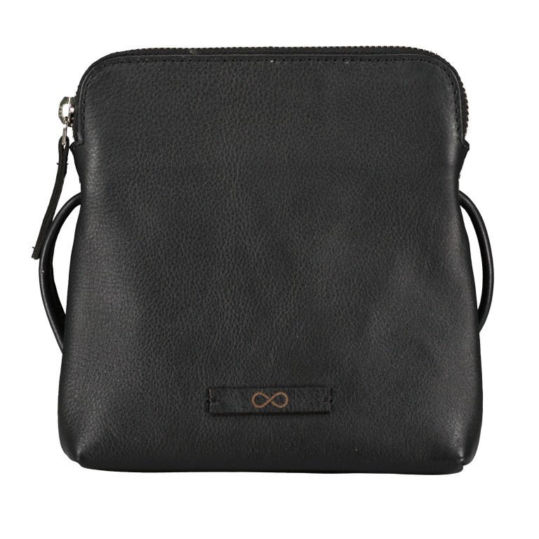 Umhängetasche Infinity Cora Schwarz, Farbe: schwarz, Marke: Hausfelder Manufaktur, EAN: 4065646005044, Abmessungen in cm: 16x17x3.5, Bild 1 von 6