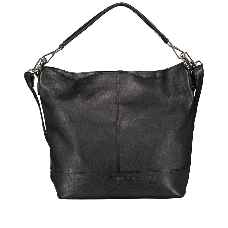 Beuteltasche Infinity Anika Schwarz, Farbe: schwarz, Marke: Hausfelder Manufaktur, EAN: 4065646005136, Abmessungen in cm: 30x32x15, Bild 1 von 7