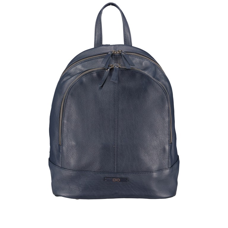 Rucksack Infinity Heidrun Dunkelblau, Farbe: blau/petrol, Marke: Hausfelder Manufaktur, EAN: 4065646005174, Abmessungen in cm: 26x31x11, Bild 1 von 9