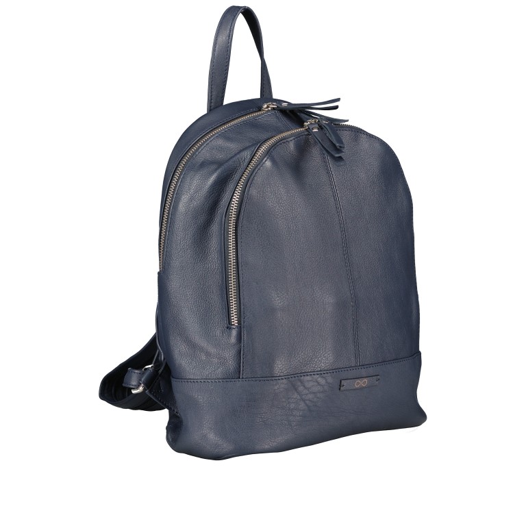 Rucksack Infinity Heidrun Dunkelblau, Farbe: blau/petrol, Marke: Hausfelder Manufaktur, EAN: 4065646005174, Abmessungen in cm: 26x31x11, Bild 2 von 9