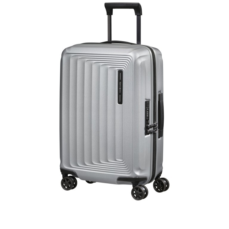 Koffer Nuon Spinner 55 erweiterbar Matt Silver, Farbe: grau, Marke: Samsonite, EAN: 5400520095626, Abmessungen in cm: 40x55x20, Bild 2 von 18