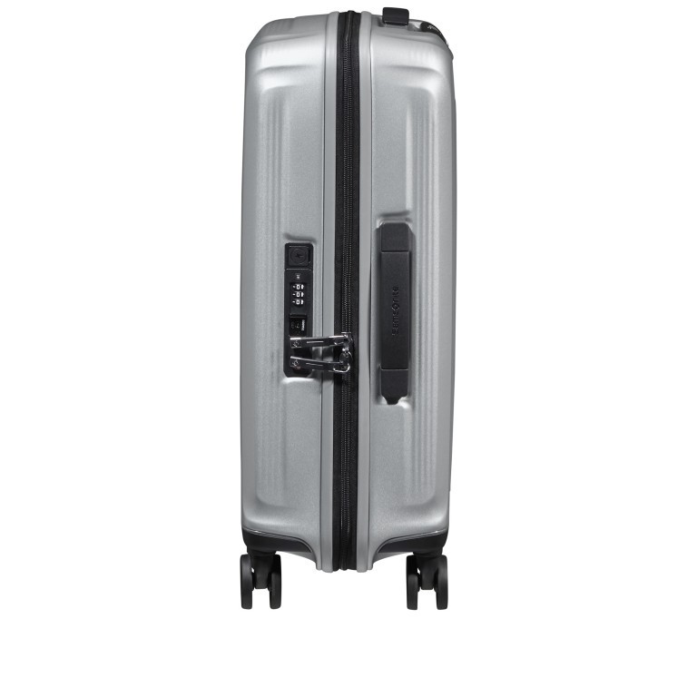 Koffer Nuon Spinner 55 erweiterbar Matt Silver, Farbe: grau, Marke: Samsonite, EAN: 5400520095626, Abmessungen in cm: 40x55x20, Bild 3 von 18