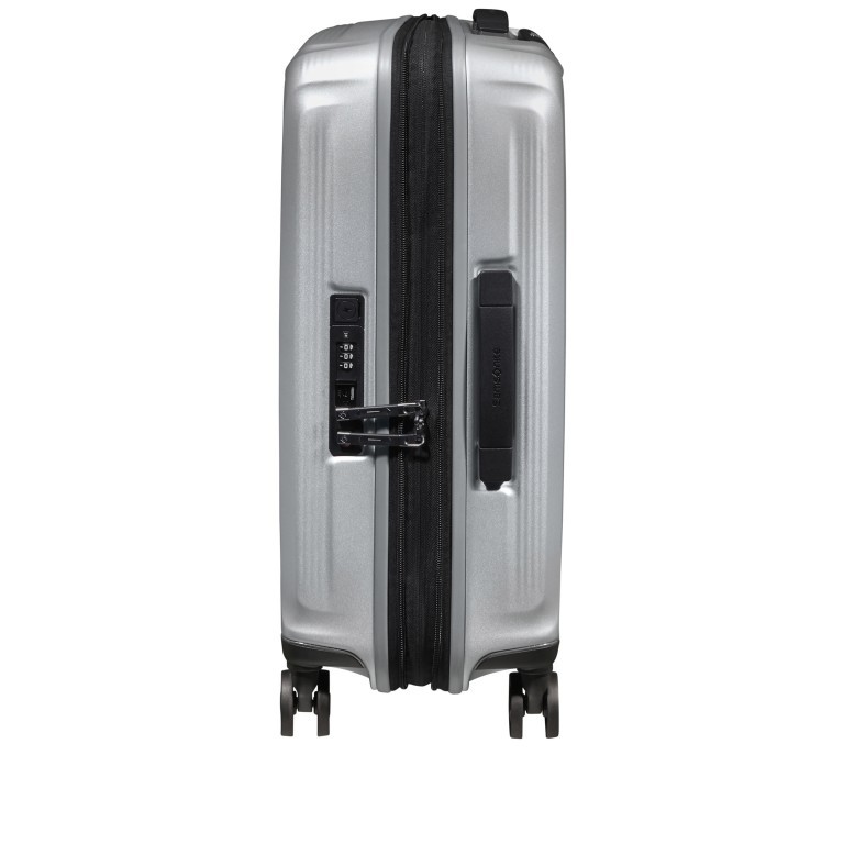 Koffer Nuon Spinner 55 erweiterbar Matt Silver, Farbe: grau, Marke: Samsonite, EAN: 5400520095626, Abmessungen in cm: 40x55x20, Bild 4 von 18