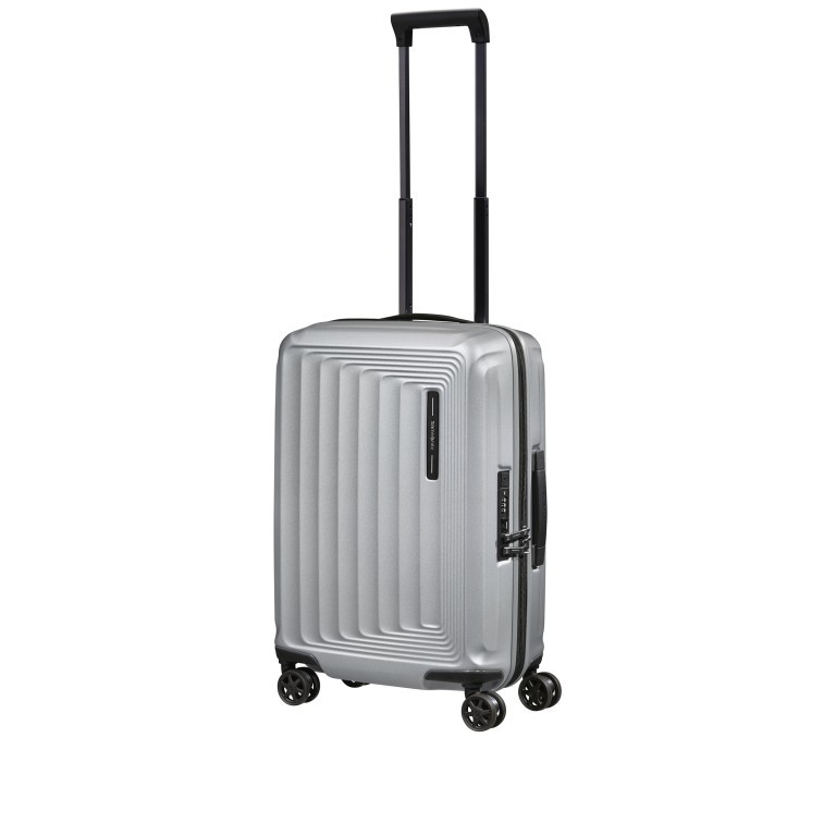 Koffer Nuon Spinner 55 erweiterbar Matt Silver, Farbe: grau, Marke: Samsonite, EAN: 5400520095626, Abmessungen in cm: 40x55x20, Bild 7 von 18