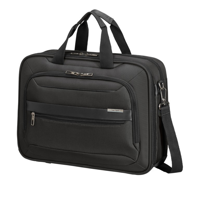 Laptoptasche Vectura Evo Laptop Bailhandle 15.6 Zoll mit USB-Anschluss und Easy-Pass-System Black, Farbe: schwarz, Marke: Samsonite, EAN: 5414847971907, Abmessungen in cm: 41x30x12, Bild 2 von 11