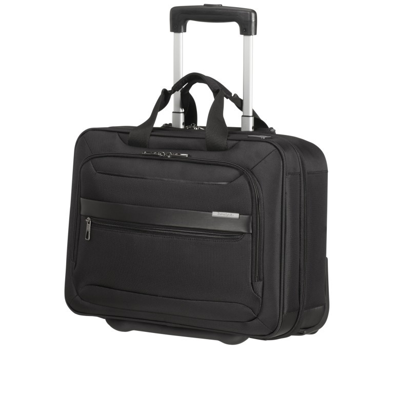 Pilotenkoffer Vectura Evo Business Case Wheels 15.6 Zoll mit USB-Anschluss Black, Farbe: schwarz, Marke: Samsonite, EAN: 5414847972034, Abmessungen in cm: 42x32x20, Bild 2 von 11