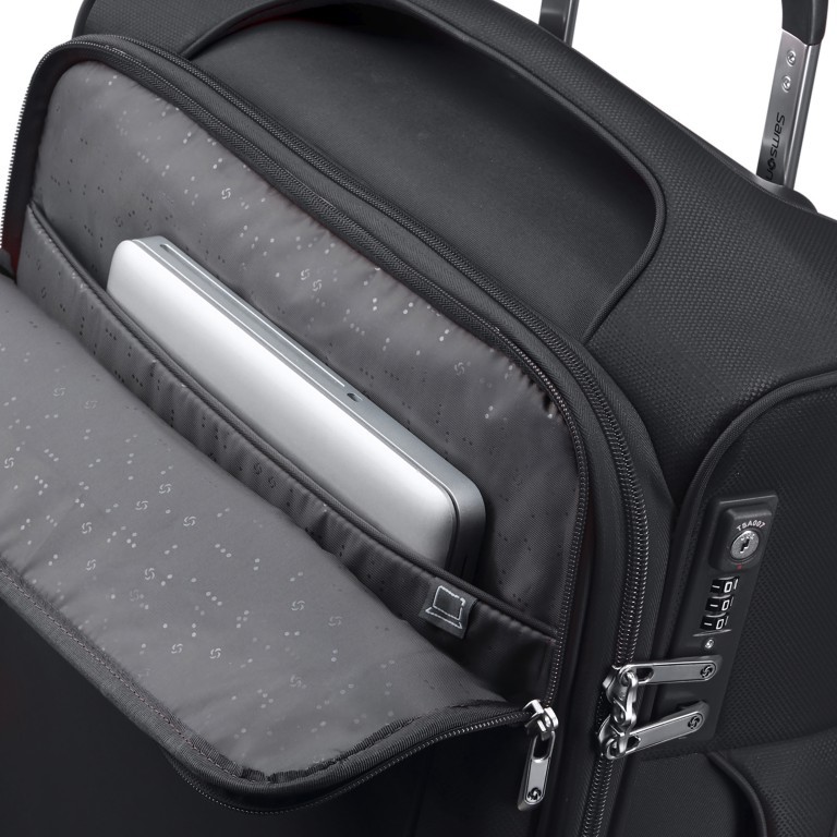 Koffer D'Lite Spinner 55 erweiterbar Black, Farbe: schwarz, Marke: Samsonite, EAN: 5400520108487, Bild 9 von 17