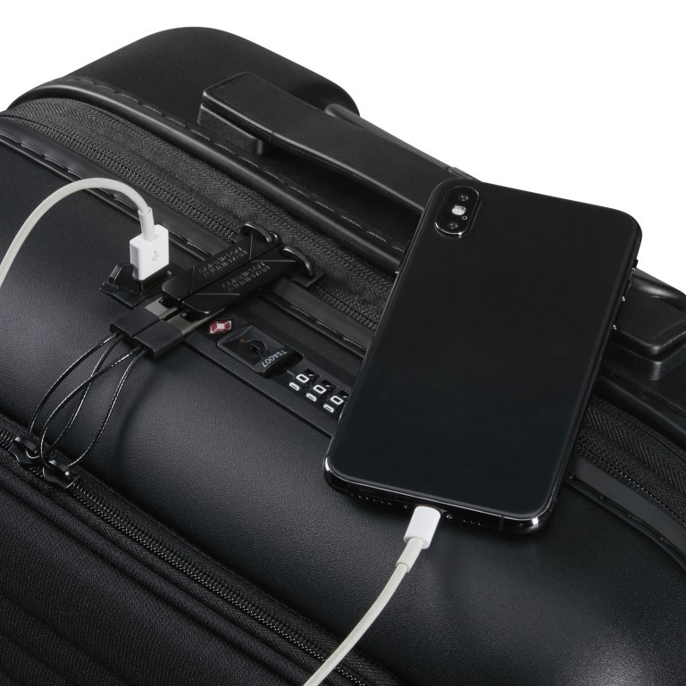 Koffer Novastream Spinner 55 Smart mit Laptopfach Dark Slate, Farbe: schwarz, Marke: American Tourister, EAN: 5400520127112, Bild 9 von 12